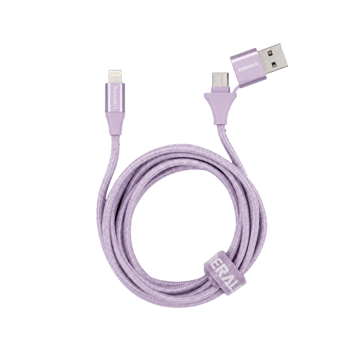 Emerald 6ft Braided USB-A or USB-C to Lightning, Fast Charging & Data Syncing Cable Compatible with iPhone