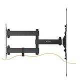 Brookstone Full Motion Wall Mount for 17"-65" TVs, Swivel, Tilt, Level Adjustment, 66 lbs Capacity