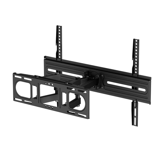 Brookstone Full Motion Wall Mount for 37"-80" TVs, Swivel, Tilt, Level Adjust, 99 lbs Capacity