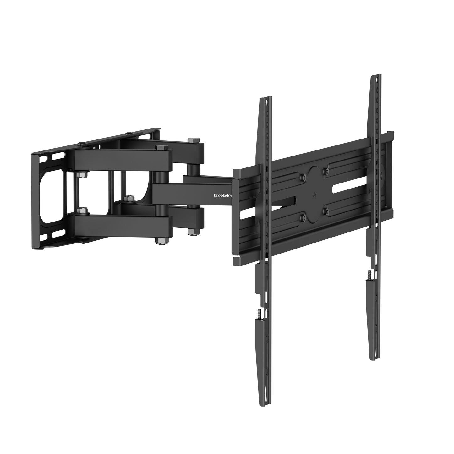 Brookstone Full Motion Wall Mount for 37"-80" TVs, Swivel, Tilt, Level Adjust, 99 lbs Capacity
