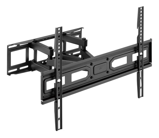 Brookstone Full Motion Wall Mount for 36″–85″ TVs, 99 lbs Capacity, Swivel, Tilt & Level Adjustment
