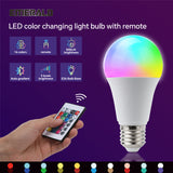 EMERALD RGBW LED Light Bulb, Adjustable Colors & White Light, 500 Lumens, E26 Base