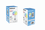EMERALD RGBW LED Light Bulb, Adjustable Colors & White Light, 500 Lumens, E26 Base