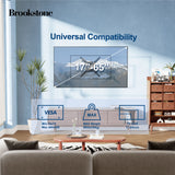 Brookstone Full Motion Wall Mount for 17"-65" TVs, Swivel, Tilt, Level Adjustment, 66 lbs Capacity