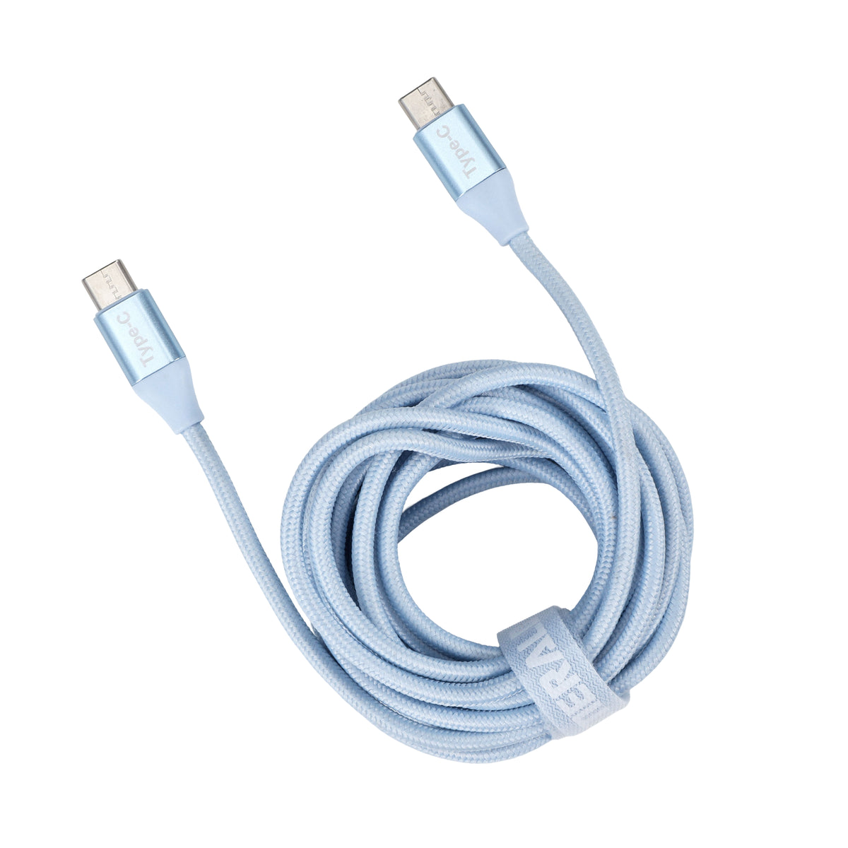 Emerald 10ft Braided USB-C to USB-C (Type-C), Fast Charging & Data Syncing Cable