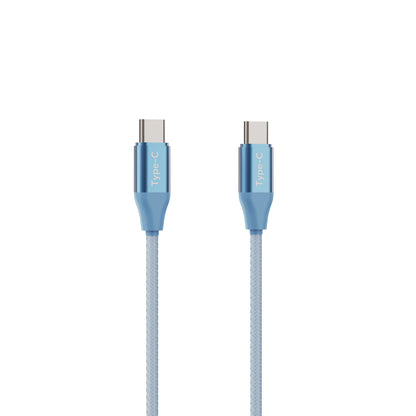 Emerald 6ft Braided USB-C to USB-C (Type-C), Fast Charging & Data Syncing Cable