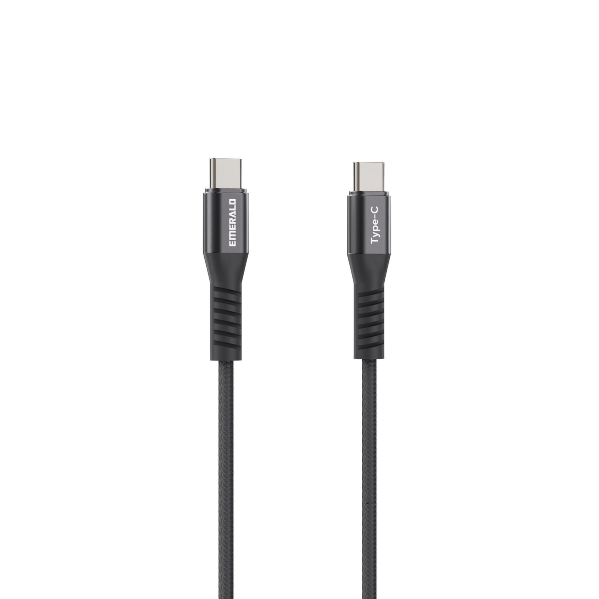 Emerald 4ft Coiled USB-C to USB-C Charging Cable, 60W Fast Charging
