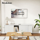 Brookstone Low Profile Fixed TV Wall Mount for 37"-86" TVs, Max 99 lbs, VESA 100x100 to 800x400mm