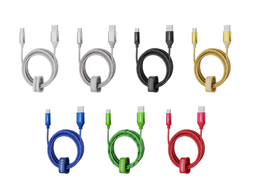 Emerald 10ft Braided USB-A to USB-C (Type-C), Fast Charging & Data Syncing Cable