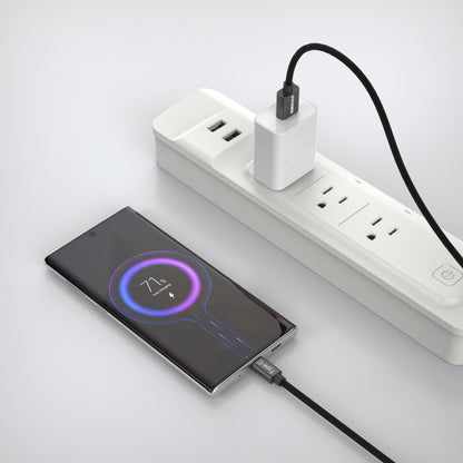 Emerald 10ft Braided USB-A to USB-C (Type-C), Fast Charging & Data Syncing Cable