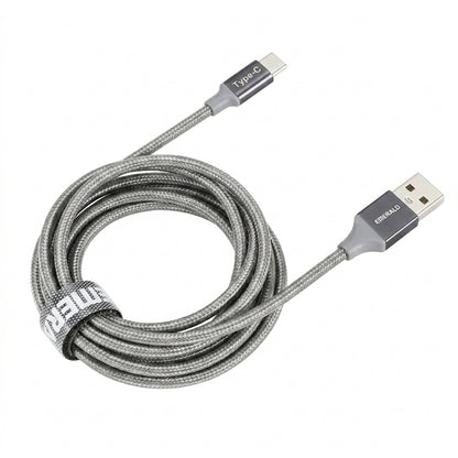 Emerald 10ft Braided USB-A to USB-C (Type-C), Fast Charging & Data Syncing Cable