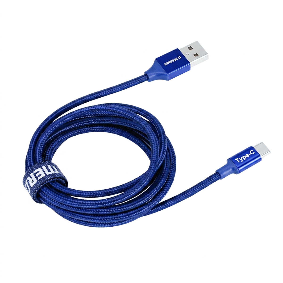 Emerald 6ft Braided USB-A to USB-C (Type-C), Fast Charging & Data Syncing Cable