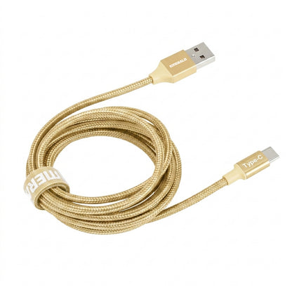 Emerald 6ft Braided USB-A to USB-C (Type-C), Fast Charging & Data Syncing Cable