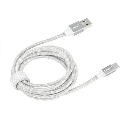 Emerald 6ft Braided USB-A to USB-C (Type-C), Fast Charging & Data Syncing Cable