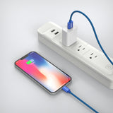 Emerald 10ft Braided USB-A to Lightning, Fast Charging & Data Syncing Cable Compatible with iPhone