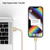 Emerald 10ft Braided USB-A to Lightning, Fast Charging & Data Syncing Cable Compatible with iPhone