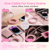 Emerald 10ft Braided USB-A to Lightning, Fast Charging & Data Syncing Cable Compatible with iPhone