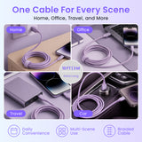 Emerald 10ft Braided USB-A to Lightning, Fast Charging & Data Syncing Cable Compatible with iPhone
