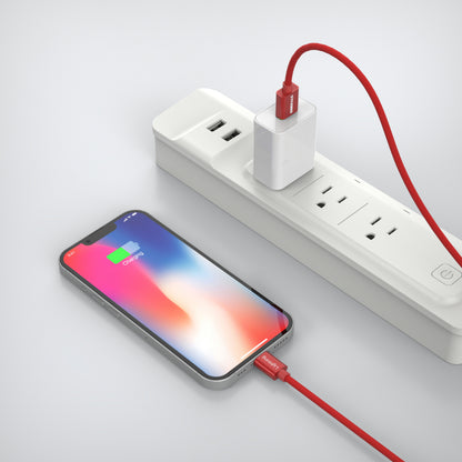 Emerald 10ft Braided USB-A to Lightning, Fast Charging & Data Syncing Cable Compatible with iPhone