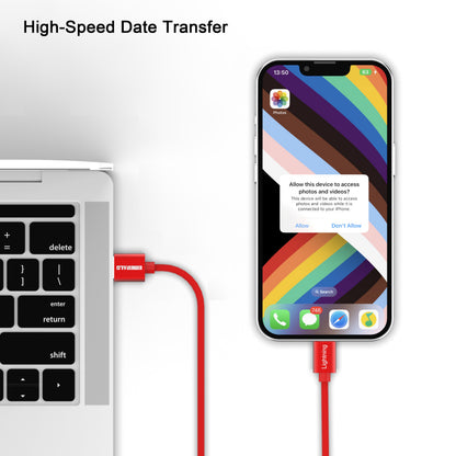 Emerald 10ft Braided USB-A to Lightning, Fast Charging & Data Syncing Cable Compatible with iPhone