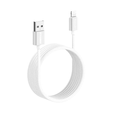 Emerald 10ft Braided USB-A to Lightning, Fast Charging & Data Syncing Cable Compatible with iPhone