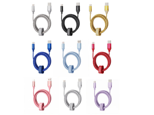 Emerald 10ft Braided USB-A to Lightning, Fast Charging & Data Syncing Cable Compatible with iPhone