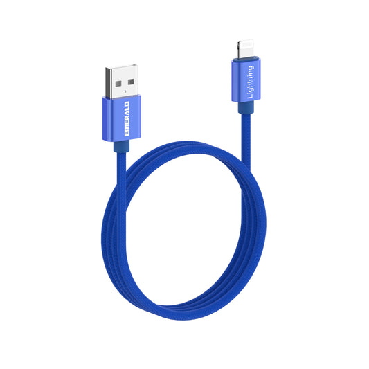 Emerald 6ft Braided USB-A to Lightning, Fast Charging & Data Syncing Cable Compatible with iPhone