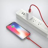 Emerald 6ft Braided USB-A to Lightning, Fast Charging & Data Syncing Cable Compatible with iPhone