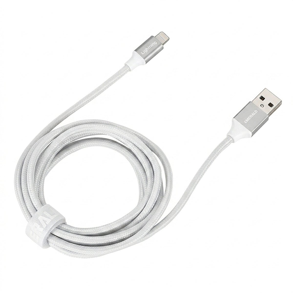 Emerald 6ft Braided USB-A to Lightning, Fast Charging & Data Syncing Cable Compatible with iPhone