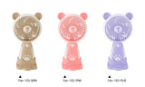 Emerald 2in1 Rechargeable Portable Handheld & Desktop Fan with Phone Holder, 3 Speed