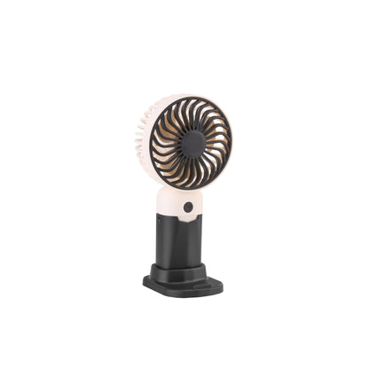 Emerald 2in1 Rechargeable Portable Handheld & Desktop Fan with Phone Holder, 3 Speed