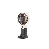 Emerald 2in1 Rechargeable Portable Handheld & Desktop Fan with Phone Holder, 3 Speed