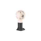 Emerald 2in1 Rechargeable Portable Handheld & Desktop Fan with Phone Holder, 3 Speed