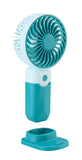 Emerald 2in1 Rechargeable Portable Handheld & Desktop Fan with Phone Holder, 3 Speed