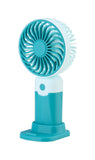 Emerald 2in1 Rechargeable Portable Handheld & Desktop Fan with Phone Holder, 3 Speed