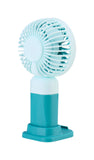 Emerald 2in1 Rechargeable Portable Handheld & Desktop Fan with Phone Holder, 3 Speed