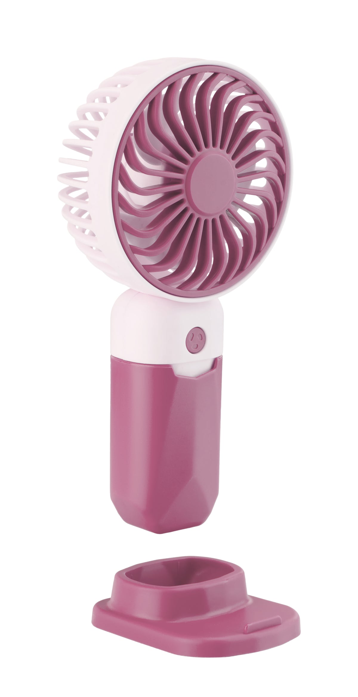 Emerald 2in1 Rechargeable Portable Handheld & Desktop Fan with Phone Holder, 3 Speed