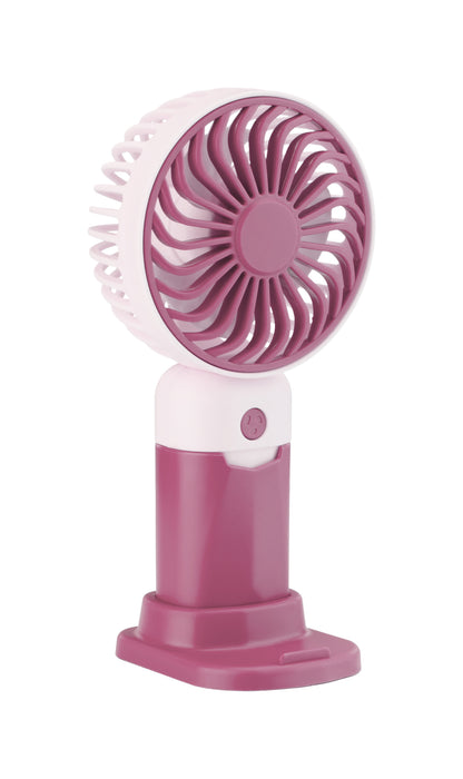 Emerald 2in1 Rechargeable Portable Handheld & Desktop Fan with Phone Holder, 3 Speed
