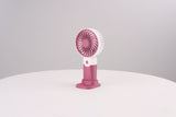 Emerald 2in1 Rechargeable Portable Handheld & Desktop Fan with Phone Holder, 3 Speed