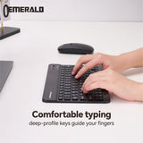 Emerald Wireless Keyboard and Mouse Combo, Compatible with Microsoft and Apple Products
