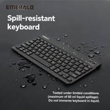 Emerald Wireless Keyboard and Mouse Combo, Compatible with Microsoft and Apple Products