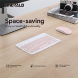 Emerald Wireless Keyboard and Mouse Combo, Compatible with Microsoft and Apple Products