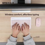 Emerald Wireless Keyboard and Mouse Combo, Compatible with Microsoft and Apple Products