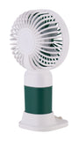 Emerald 2in1 Rechargeable Portable Handheld & Desktop Fan with Phone Holder, 3 Speed