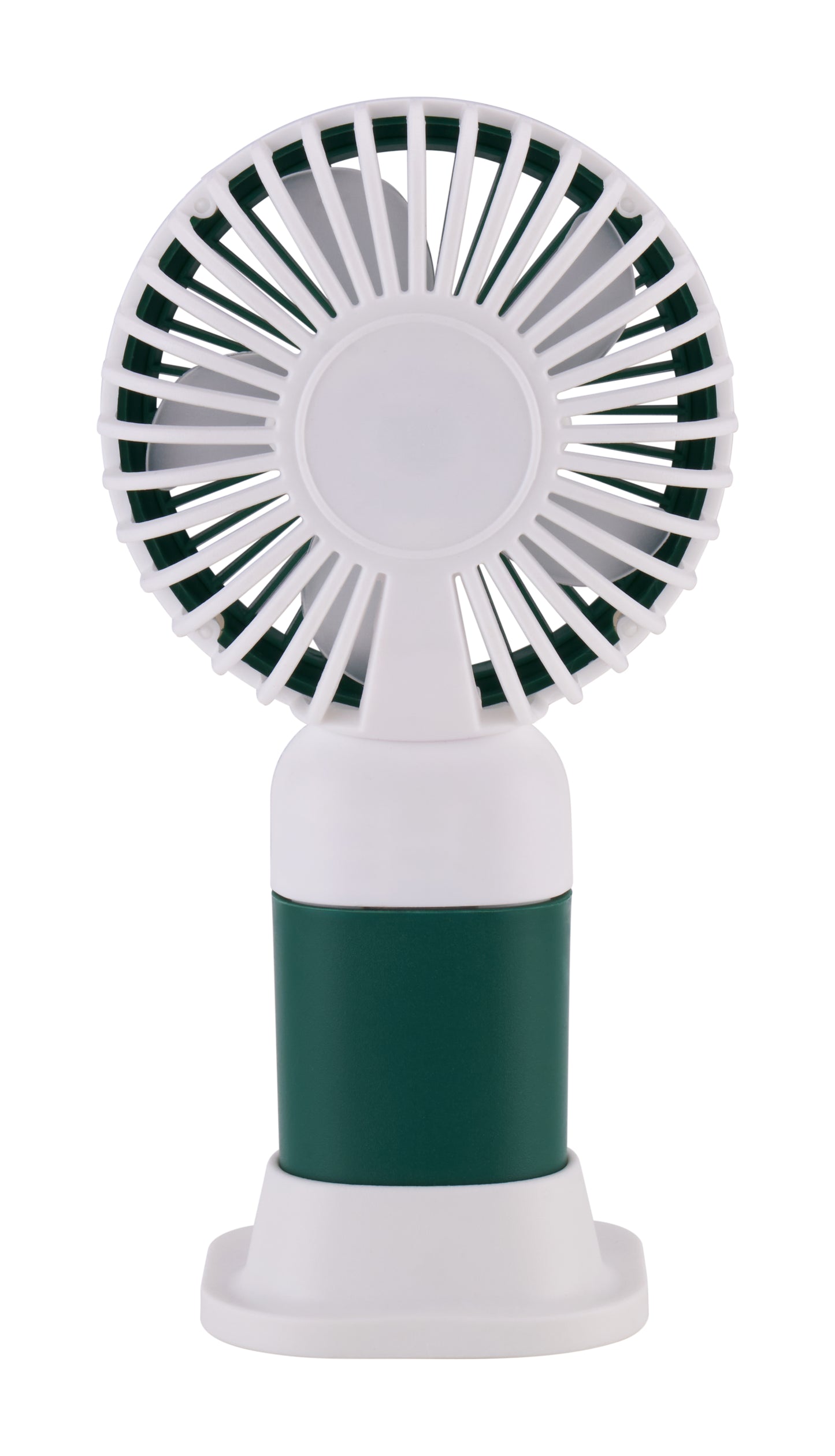 Emerald 2in1 Rechargeable Portable Handheld & Desktop Fan with Phone Holder, 3 Speed
