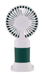 Emerald 2in1 Rechargeable Portable Handheld & Desktop Fan with Phone Holder, 3 Speed