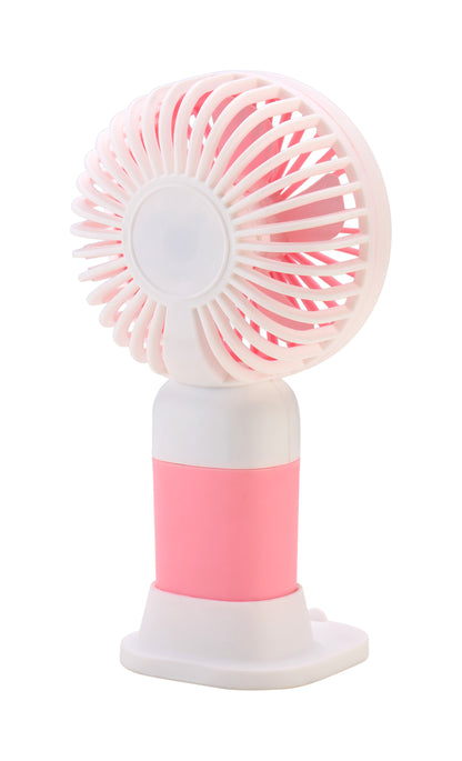 Emerald 2in1 Rechargeable Portable Handheld & Desktop Fan with Phone Holder, 3 Speed