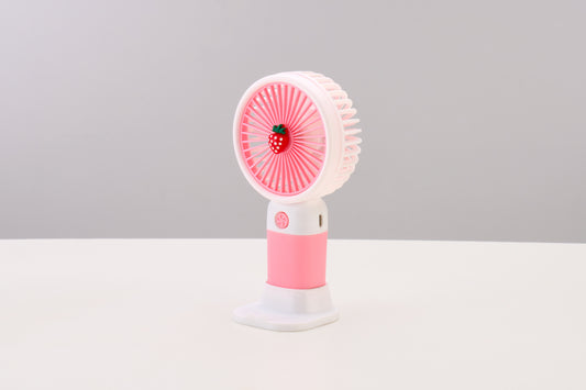 Emerald 2in1 Rechargeable Portable Handheld & Desktop Fan with Phone Holder, 3 Speed