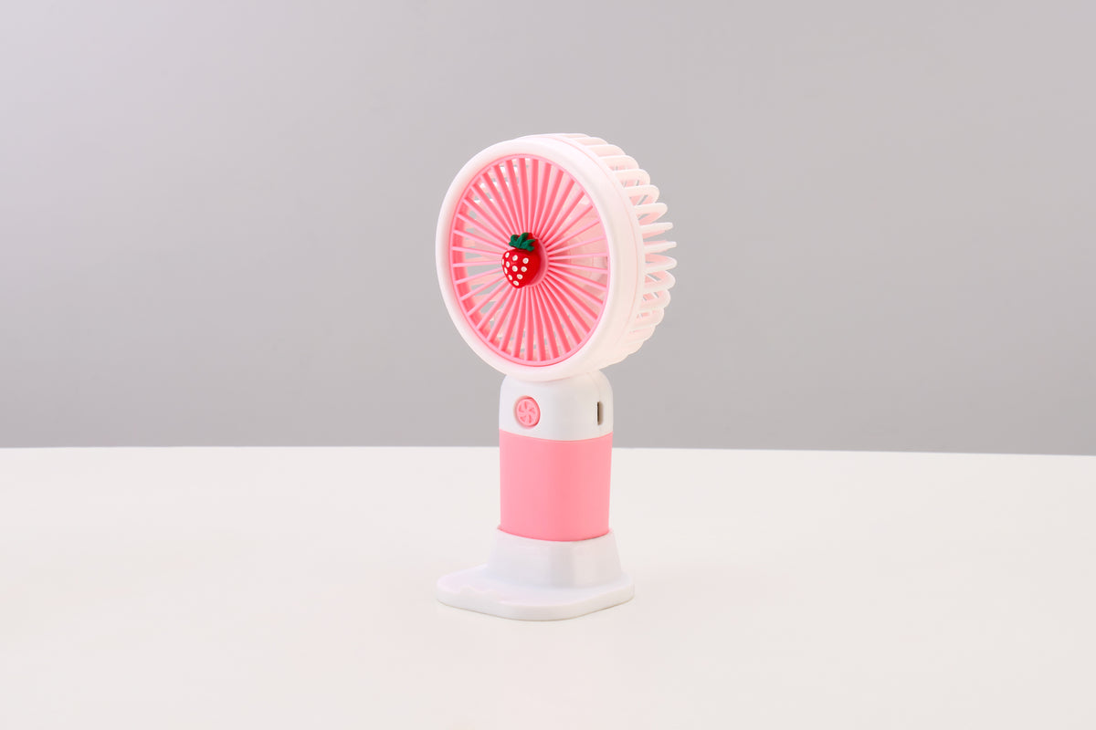Emerald 2in1 Rechargeable Portable Handheld & Desktop Fan with Phone Holder, 3 Speed