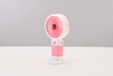 Emerald 2in1 Rechargeable Portable Handheld & Desktop Fan with Phone Holder, 3 Speed